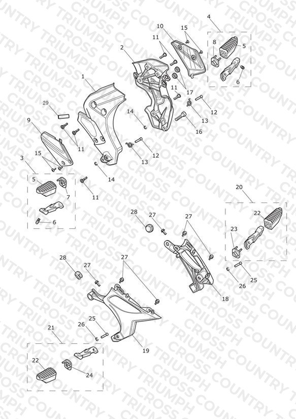 Footrests & Mountings