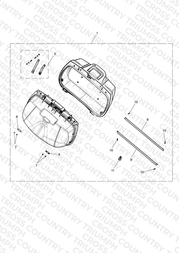 Top Box Assembly, Coverless