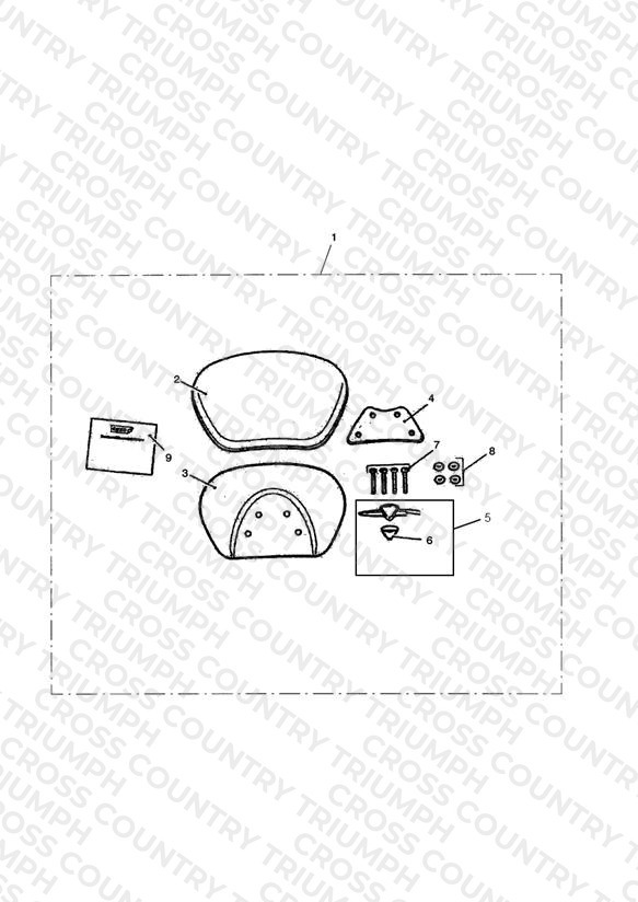 Longhaul Backrest Pad, Passenger