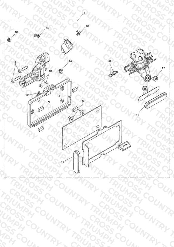 Side Mounted Number Plate Kit