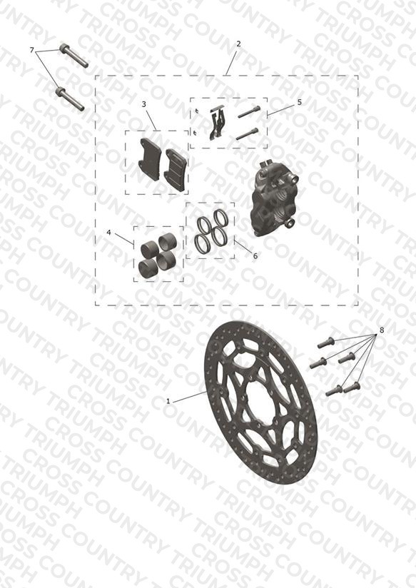 Front Brake Caliper & Disc