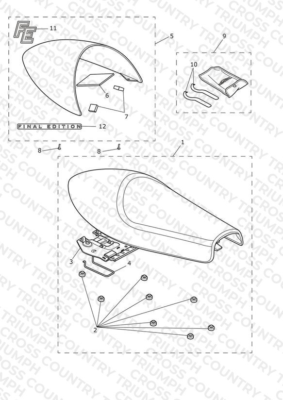 Seat Assembly & Toolkit - Comp Green/Slv Ice 'Final Edition'