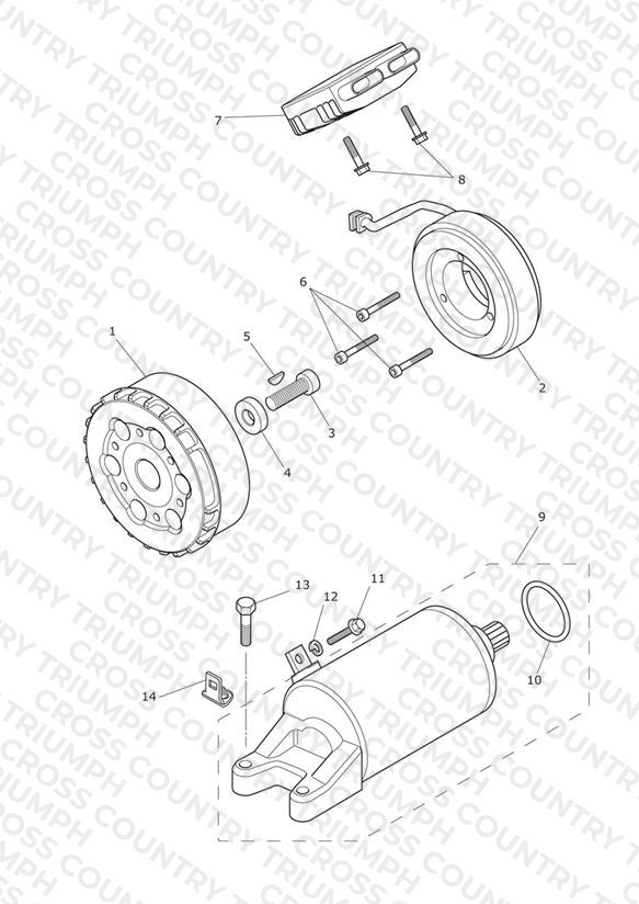 Starter & Alternator > Eng No 612713 + (Eng No 613308 - 613370)