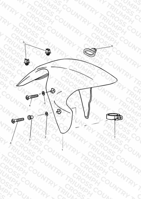 Front Mudguard All Markets Except US,CA,SG