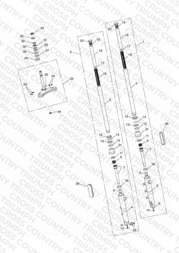 Front Forks & Lower Yoke