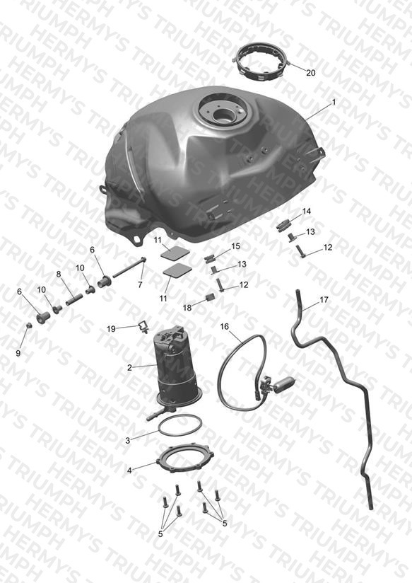 Fuel Tank, Pump and Fittings