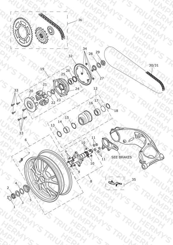 Rear Wheel & Final Drive 602553 >