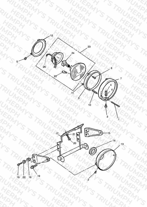 Headlight/Mountings > VIN 9082