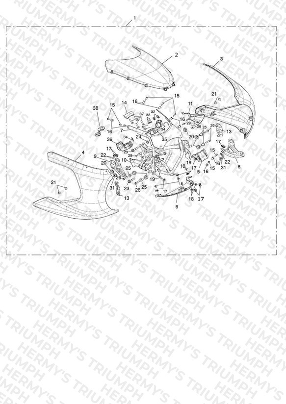 Front Fairing Kit, Painted - 749070 >