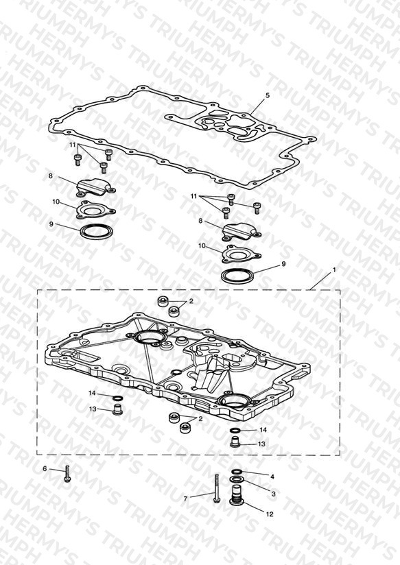 Sump & Fittings Eng No 217501 >