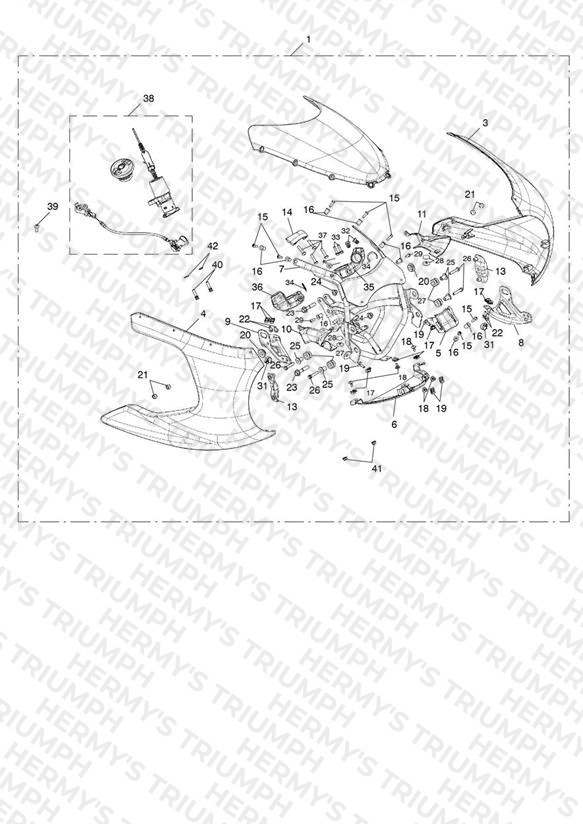 Front Fairing Kit, Painted - > 749069