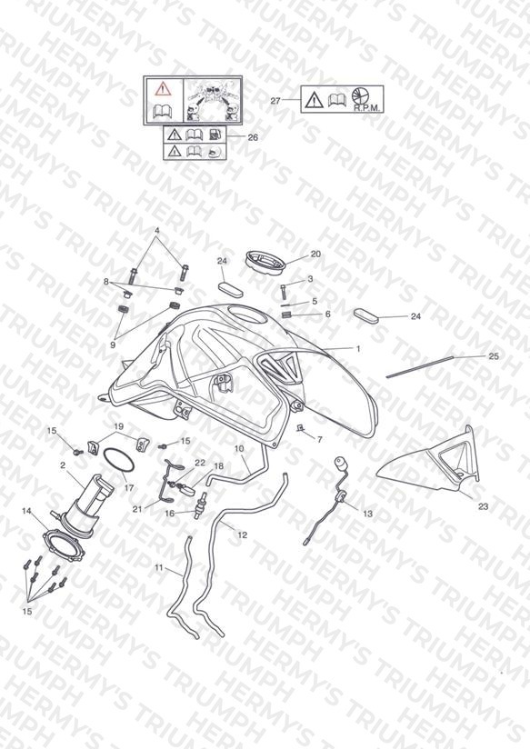 Fuel Tank, Fuel Pump & Fittings
