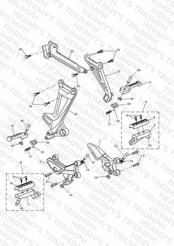 Footrests & Mountings