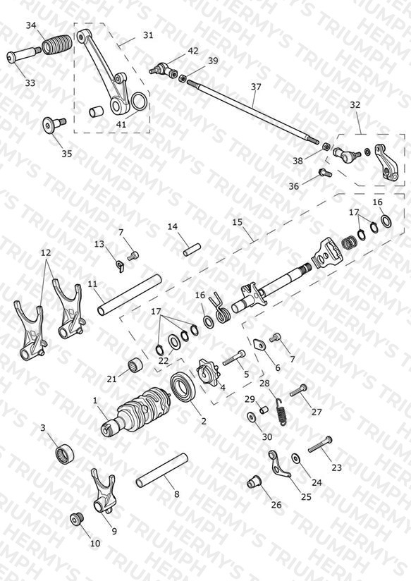 Gear Selectors & Pedal