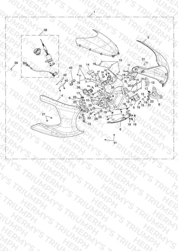 Front Fairing Kit, Painted - > 749069