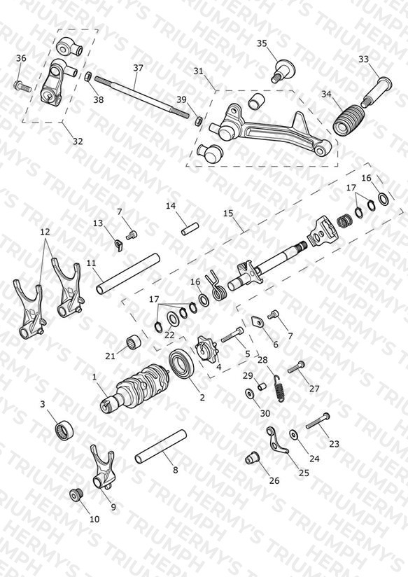 Gear Selectors & Pedal