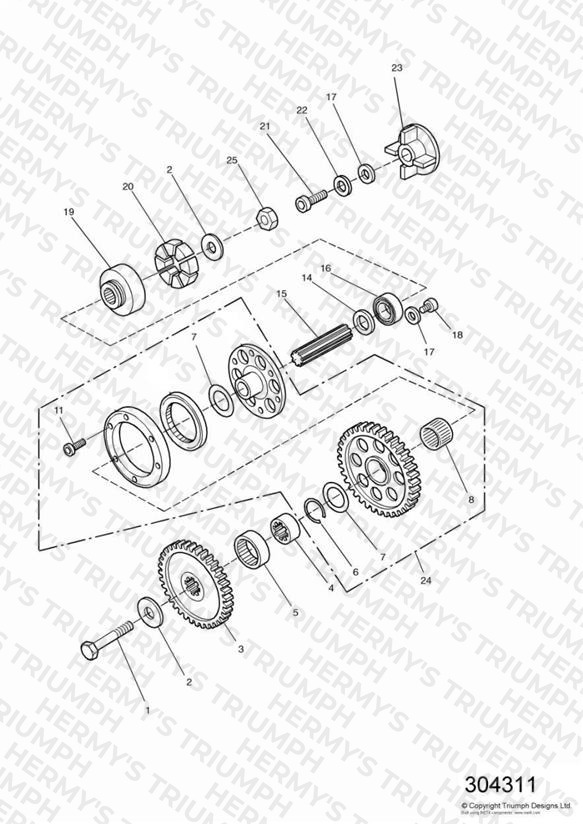 Alternator/ Starter Drive Gears