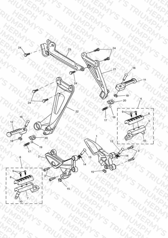 Footrests & Mountings