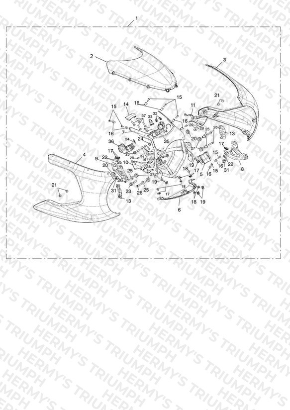 Front Fairing Kit, Painted - 749070 >